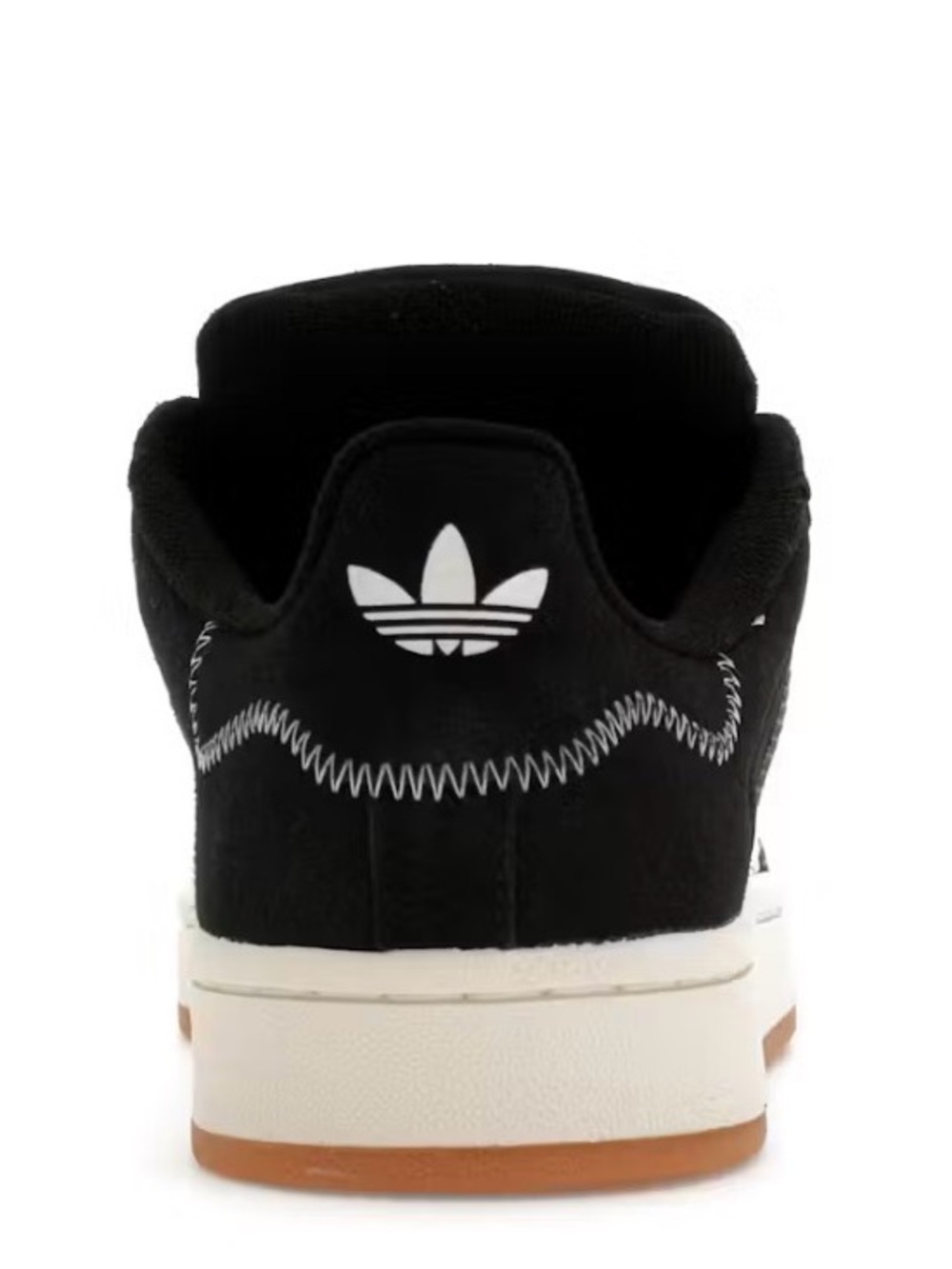 adidas Black Suede Low-Top Sneaker with White Trefoil